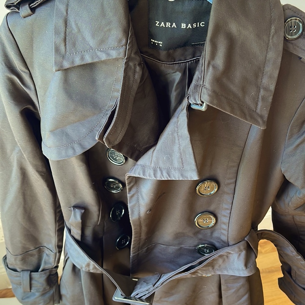 ZARA BROWN TRENCH COAT